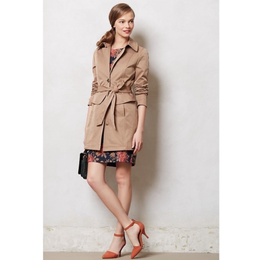 NWT Anthropologie Plenty by Tracy Reese Corin Trench Coat